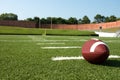 American Football on Field Royalty Free Stock Photo