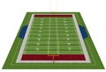 American football field Royalty Free Stock Photo