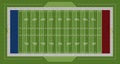 American football field Royalty Free Stock Photo