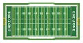American Football Field Aerial View Illustration Royalty Free Stock Photo