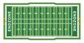 American Football Field Aerial View Illustration