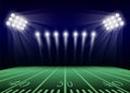 American football field concept background, realistic style