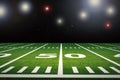 American football field Royalty Free Stock Photo