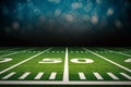 American football field Royalty Free Stock Photo