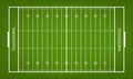 American football field. Green grass pattern and texture for football sport background. Royalty Free Stock Photo