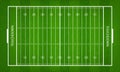 American football field. Green grass pattern and texture for football sport background. Royalty Free Stock Photo