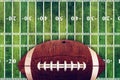 American Football and Field Grunge Background Royalty Free Stock Photo