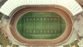 American football field, large stadium. Aerial view Royalty Free Stock Photo