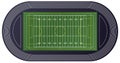 American Football Field Top View. Royalty Free Stock Photo