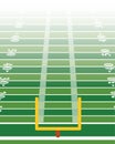American Football Field Vertical Background Illustration