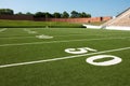 American Football Field Yard Lines Royalty Free Stock Photo