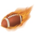 American football fireball. Vector illustration decorative design Royalty Free Stock Photo