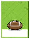 American Football Flyer Template Illustration Royalty Free Stock Photo