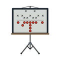 American Football Game Plan Stand Icon Royalty Free Stock Photo