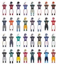 American Football Generic Color Jerseys