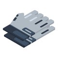 American football gloves icon, isometric style Royalty Free Stock Photo