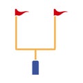 American Football Goal Post Icon Royalty Free Stock Photo