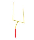 American Football Goal Post Isolated Royalty Free Stock Photo