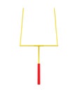 American Football Goal Post Isolated Royalty Free Stock Photo