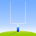 American Football Goal Posts Royalty Free Stock Photo