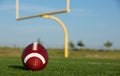 American Football with Goal Posts