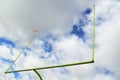 American Football Goal Posts Royalty Free Stock Photo