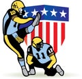 American football graphic Royalty Free Stock Photo