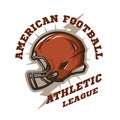 American football helmet emblem.