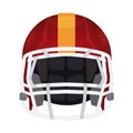 American football helmet icon. Rugby head protection helm
