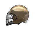 American Football Helmet from multicolored paints. Splash of watercolor, colored drawing, realistic Royalty Free Stock Photo
