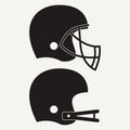 American football helmet. Set of sport icon. Vector.