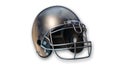 American football helmet, sports equipment on white background Royalty Free Stock Photo