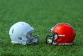 American football helmets Royalty Free Stock Photo