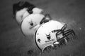 American football helmets Royalty Free Stock Photo