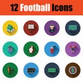 American football icon set Royalty Free Stock Photo