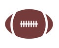 American football icon on white background. flat style. American football icon for your web site design, logo, app, UI. football Royalty Free Stock Photo