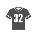 american football jersey. Vector illustration decorative design