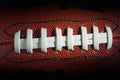 American football laces and texture Royalty Free Stock Photo