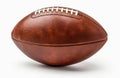 American football leather ball isolated on white background Royalty Free Stock Photo