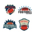 American football logo template collection