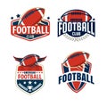 American football logo template collection