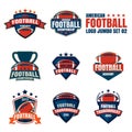 American football logo template collection