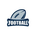 American Football Logo Template. Vector College Logos Illustration
