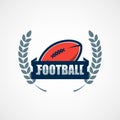 American Football Logo Template. Vector College Logos