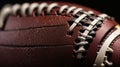 American football macro Royalty Free Stock Photo