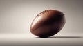 American Football on Minimal Matte Surface with Soft Shadow Royalty Free Stock Photo