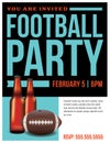 American Football Party Flyer Template