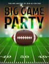 American Football Party Invitation