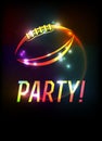 American Football Party Template Background Illustration
