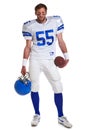 American football player cut out Royalty Free Stock Photo